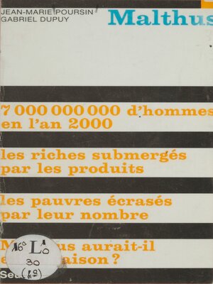 cover image of Malthus